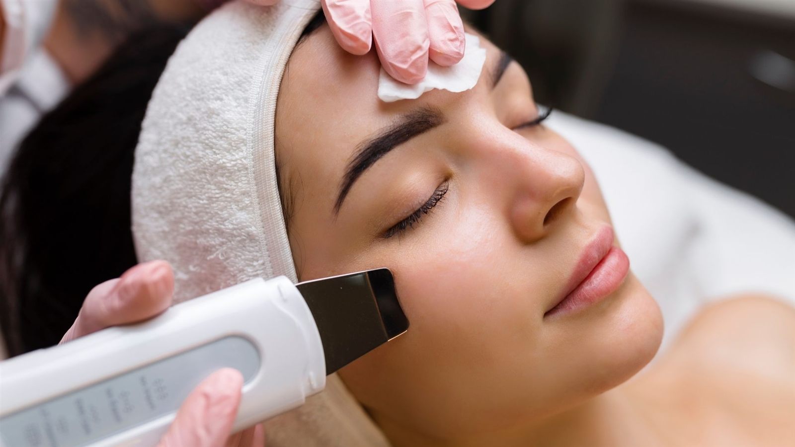 Dermaplaning-style skin resurfacing treatment in Boston